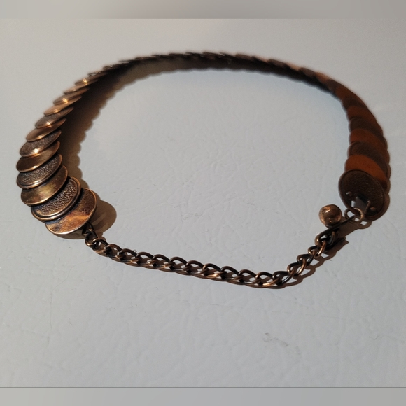 Vintage copper choker necklace - Picture 5 of 5